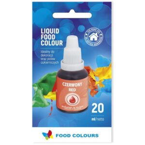 Barwnik w płynie CZERWONY 20ml