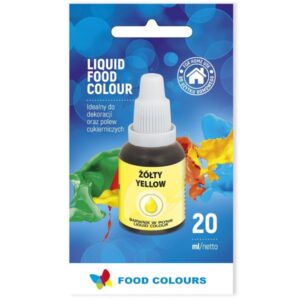 BARWNIK SPOŻYWCZY W PŁYNIE ŻÓŁTY 20ML
