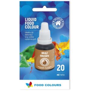 BARWNIK SPOŻYWCZY W PŁYNIE BRĄZOWY 20ml
