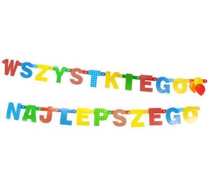 GIRLANDA TEKTUROWA WSZYSTKIEGO NAJLEPSZEGO