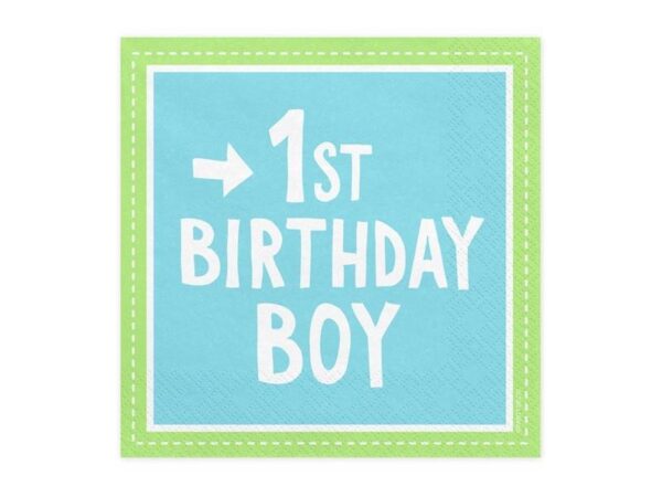 Serwetki 1st Birthday Boy