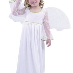 Strój dla dzieci Aniołek (sukienka długa, skrzydła), rozm. 92/104 cm