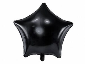 BALON GWIAZDKA CZARNA 48 CM