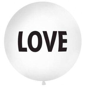 BALON GIGANT Z NADRUKIEM "LOVE"