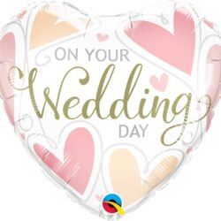 BALON FOLIOWY SERCE "ON YOUR WEDDING DAY"