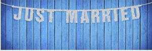 BANER Z NAPISEM "JUST MARRIED"