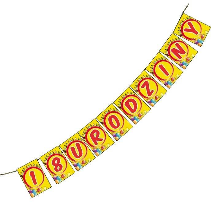 BANER NA 18-TE URODZINY