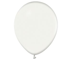 BALONY LATEKSOWE 12'', METALICZNE BIAŁE