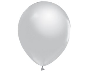 BALONY LATEKSOWE 12'', METALICZNE SREBRNE