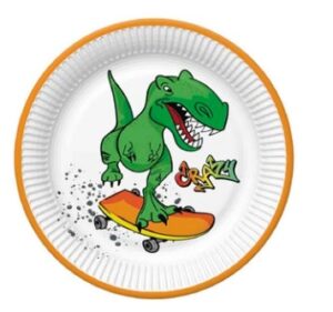 TALERZYKI PAPIEROWE SZALONY DINOZAUR