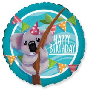 BALON FOLIOWY HAPPY BIRTHDAY KOALA