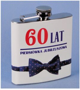 Piersiówka na 60 jubileusz
