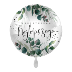 Balon foliowy 18'' (43 cm) Premioloon,Green Magic Wishes