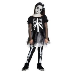 STRÓJ DLA DZIEWCZYNKI KOŚCIOTRUP, HALLOWEEN, 110/120