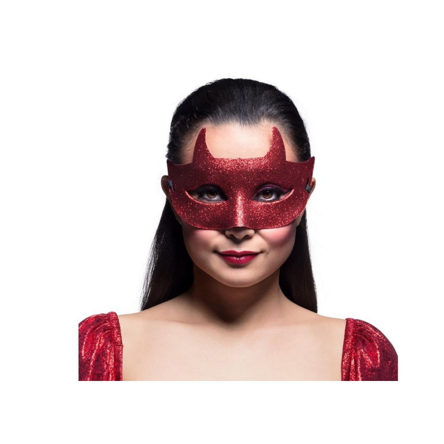 MASKA WENECKA BROKATOWA DEVIL - obrazek 2