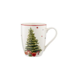 KUBEK BARYŁKA NBC 370 ML DEK. WINTER TIME CHOINKA