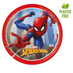 TALERZYKI PAPIEROWE SPIDERMAN 20cm, 8 szt.