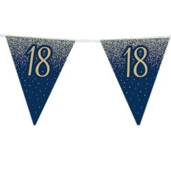 Baner girlanda foliowa na 18 urodziny granat 11 flag 3.9m