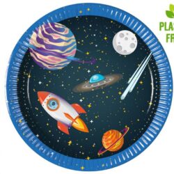 TALERZYKI PAPIEROWE KOSMOS 20 CM 8 SZT.