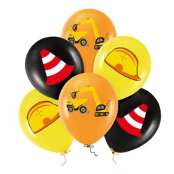 BALONY GUMOWE ROBOTY DROGOWE 12 cali 6 szt