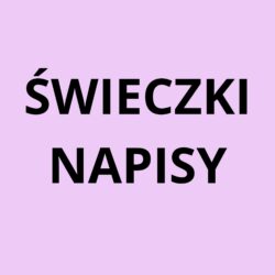 Świeczki napisy