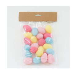 ZESTAW PLASTIKOWYCH JAJEK KOLOROWYCH 4 CM/24 SZT