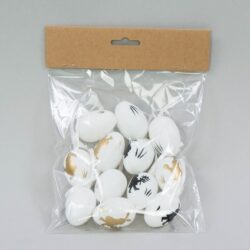 ZESTAW PLASTIKOWYCH JAJEK Z ZAWIESZKĄ 4CM/12SZT