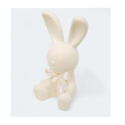 ZAJĄCZEK WIELKANOCNY FLOKOWANY ECRU 29CM