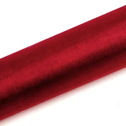 ORGANZA GŁADKA CZERWONA 0,16×9 m